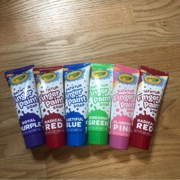 Crayola Bathtub Finger Paint Bundle Lot NEW Purple Red Blue Green Pink Bath Tub - Picture 5 of 6